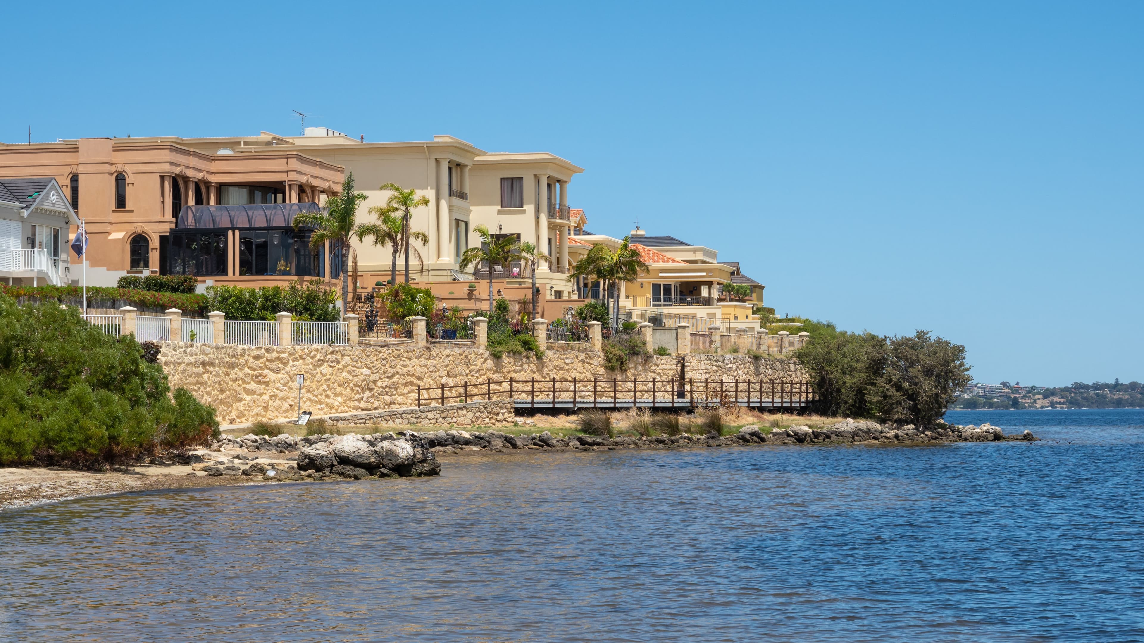 A luxury waterfront home in St. Petersburg, Florida, with a private dock and views of the bay